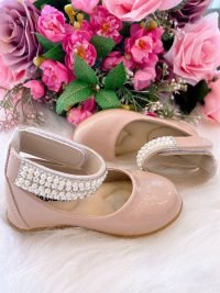 Sapatilha Flor Di Mila Camille Nude - Rose Pérolas