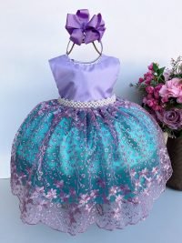 Vestido Infantil Enjoy Bebê Temático Sereia - Mar