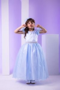 Vestido Marie Longo Amanda Azul Bebe