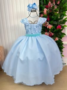 Vestido Giovanella/Giovanela Longo Clarisse Azul Bebe