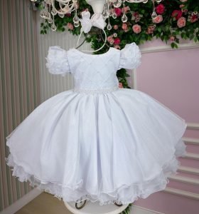 Vestido Bella Child Veronica Branco