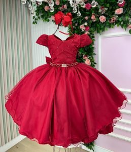 Vestido Bella Child Ada Vermelho
