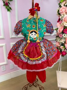 Vestido Junino Boneca Charlote