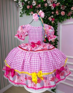 Vestido Junino Mimadine Luxo Daiana Rosa
