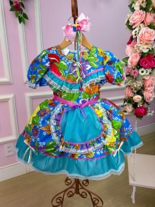 Vestido Junino Sem Short Maria Flor