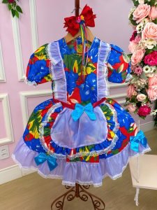 Vestido Junino Sem Short Rose