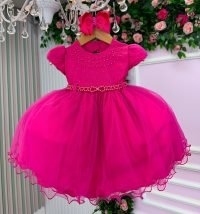 Vestido Menina Bonita Ester Pink