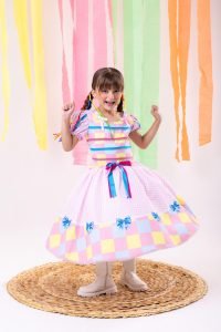 Vestido Marie Junino Luxo Arraia da Docura
