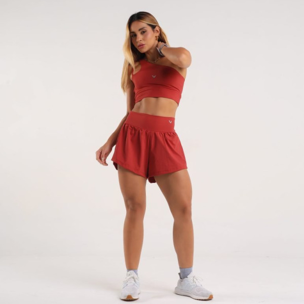 Short duplo fitness na poliamida – Manu