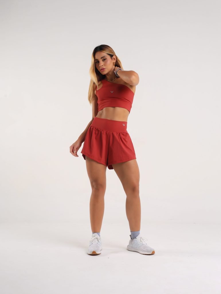 Short duplo fitness na poliamida – Manu