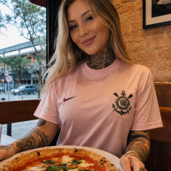 Camista Rosa Corinthians Timão Gaviões da Fiel Rosa